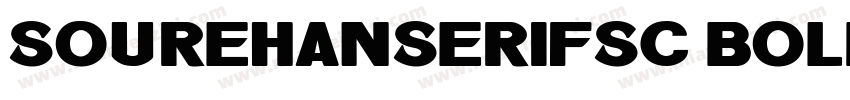 Sourehanserifsc bold字体转换